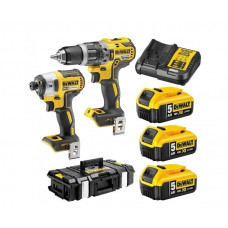 DEWalt XR18V bezoglīšu 2 instrumentu komplekts   DCK266P3-QW, 3x5,0 ah