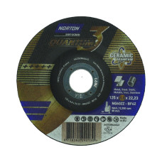 Norton abrazīvais griešanas disks Quantum3/D.125/0,8×22,23, izliekts