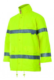 Spāņu firmas Velilla atstarojoša ziemas jaka/parka dzeltena 165, XL izmērs