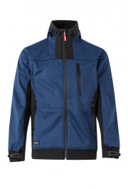 Spāņu firmas Velilla soft shell divu krāsu hūdijs 206007 tumši zils/melns, L izmērs