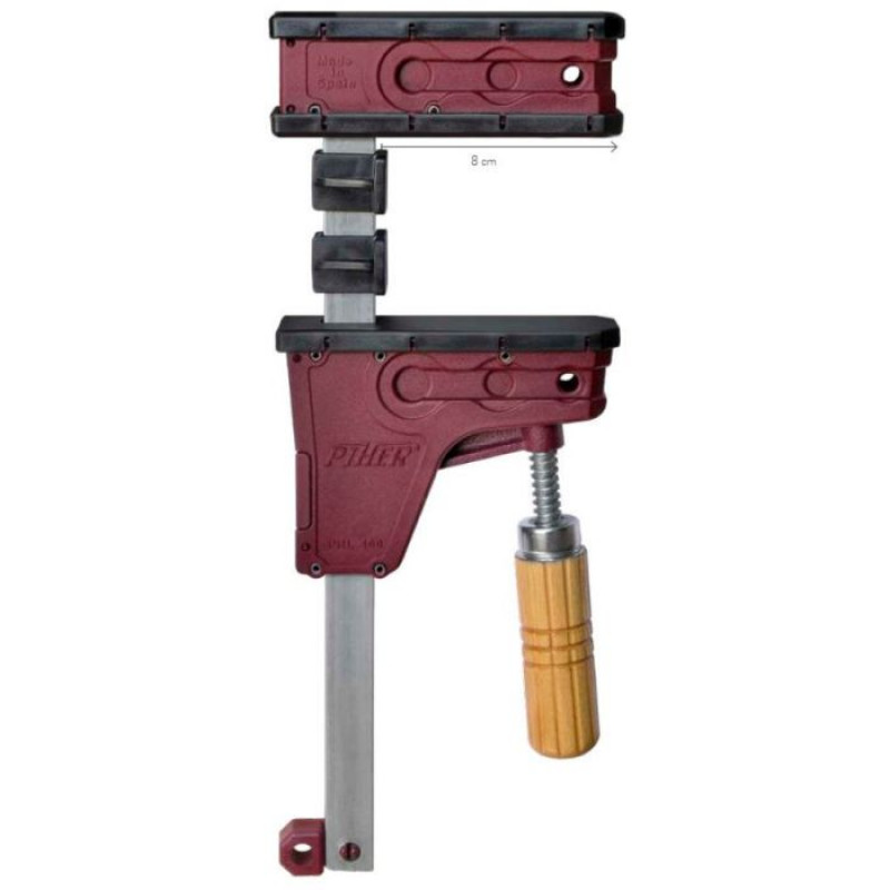 Piher paralēlo žokļu galdnieku spīles PRL 400, 15cm, maks. 4000N