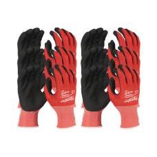 MILWAUKEE® 12 gab. cimdi ar gumijotu plaukstas pārklājumu- M/8, 1. (A) pretiegriešanas klase