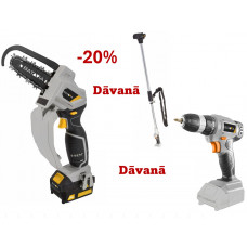 AKCIJA Batavia 18V  Maxxpack atzarošanas ķēdes zāģis Nexxsaw (1x4,0 Ah akumulators)  + dāvanā 1,25 m pagarinātāja kāts un skrūvgriezis/urbjmašīna (bez akumulatora)