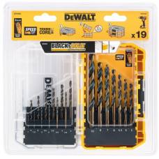 DeWalt 19-daļīgs urbju komplekts metālam un kokam