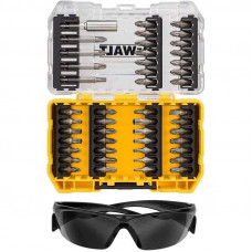 DeWalt 47-daļīgais skrūvgriežu uzgaļu komplekts + brilles