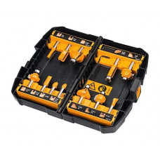 DeWalt 12 frēzgalvu komplekts DT90016-QZ ar 8 mm cangu