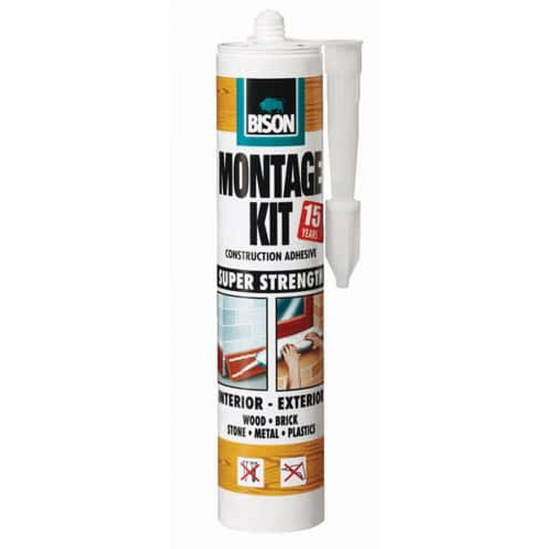 Bison MONTAGEKIT® universāla montāžas līmpasta 310 g kartridžs