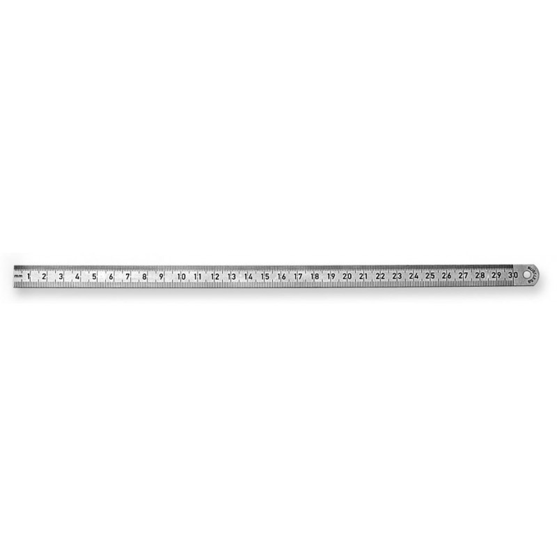 Scala nerūsošā tērauda šaurais lineāls 200x13x0,3mm, tips 497