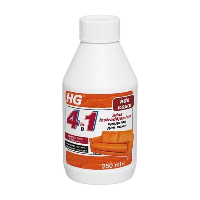 HG ādas izstrādājumu tīrītājs/aizsargslānis, 250 ml
