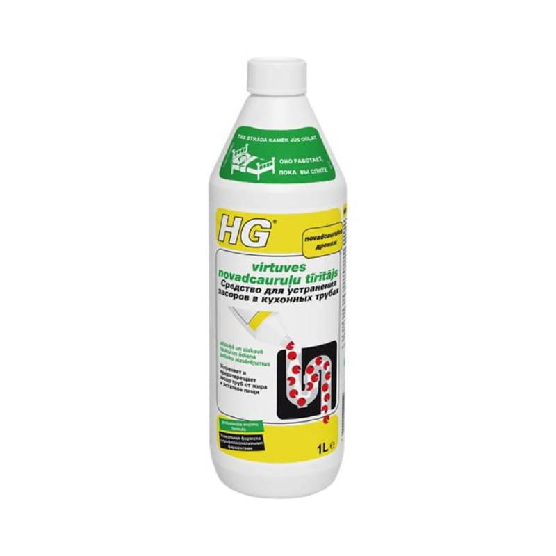 HG virtuves novadcauruļu tīrītājs, 1 L