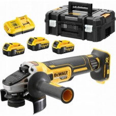 DeWalt 18V XR bezoglīšu leņķa slīpmašīna DCG405P3-QW (3x5,0 Ah)