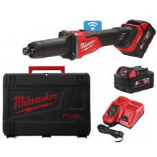 Milwaukee 18V FUEL™ ONE-KEY™ gala slīpmašīna ar bremzi, maināmu ātrumu  un bīdāmo slēdzi M18 FDGROVB-5020X (2x5,0 Ah) 