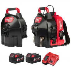 Milwaukee M18™ FUEL™ 18V 16 mm autonoma ierīce kanalizācijas tīrīšanai FFSDC16-502 (2x5,0 Ah)