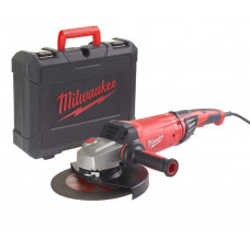 Milwaukee 2400 W leņķa slīpmašīna ar bremzi, atsitiena aizsardzību un AVS AGVKB 24-230 EKX DMS KIT