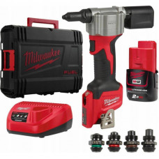 Milwaukee M12™ 12 V īpaši kompakts kniedētājs BPRT-201X (1x2,0 Ah)