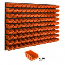 Botle instrumentu siena 115 X 78 cm ar 126  kastītēm (oranžām), bez vāka