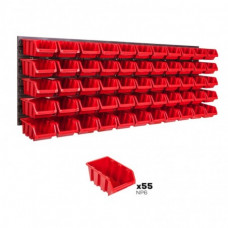 BOTLE instrumentu siena 115 X 39 cm  ar 55 kastītēm (sarkanām)