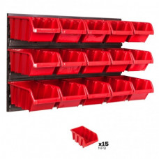 BOTLE instrumentu siena 58 X 39 cm  ar 15 kastītēm (sarkanām)