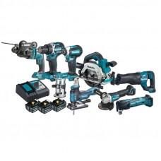 Makita 9 instrumentu komplekts 18V, 3x5Ah, DLX9009T 