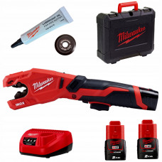 Milwaukee 12 V M12™ RAPTOR™ nerūsējošā tērauda cauruļu grieznes PCSS-202C (2x2,0 Ah)