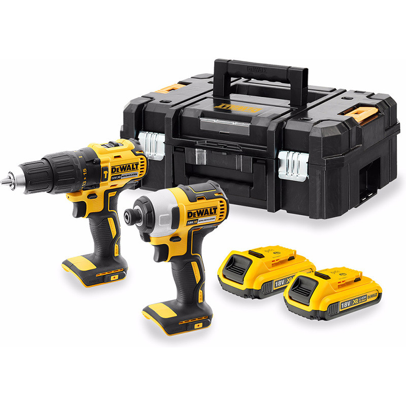 DEWalt 18V XR 2 instrumentu komplekts - DCK2060D2T-QW, 2x2,0 ah