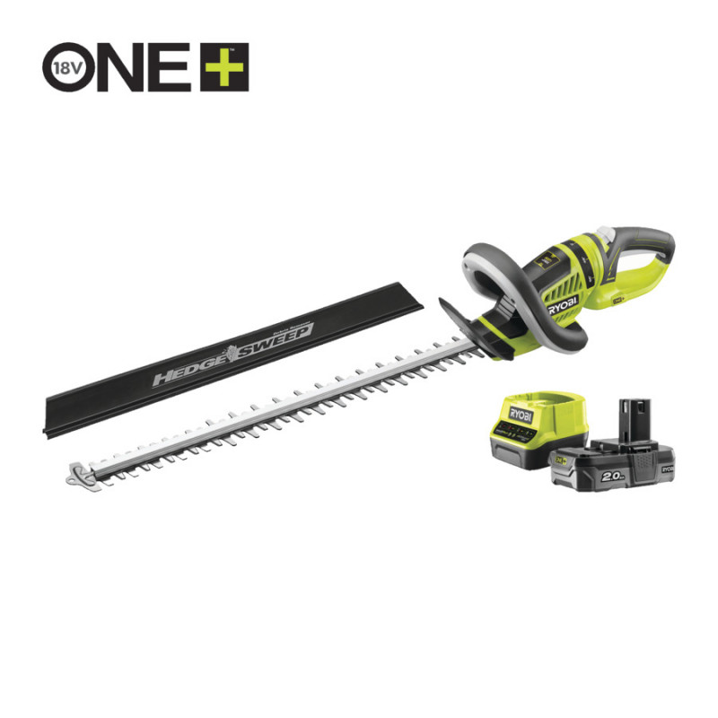 Ryobi 18V akumulatora 50 cm dzīvžoga šķēres RHT1851R20F (1x2,0 Ah)