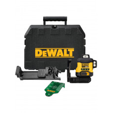 DeWalt 18V krusteniskais lāzeris 3x360° zaļš  DCLE34031N-XJ (solo)