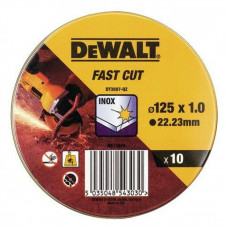 DeWalt abrazīvie griešanas diski INOX 125x1,0, 10 gab