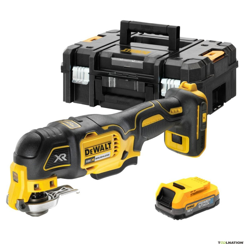 DeWalt 18V multifunkcionālais zāģis DCS356E1T-XJ