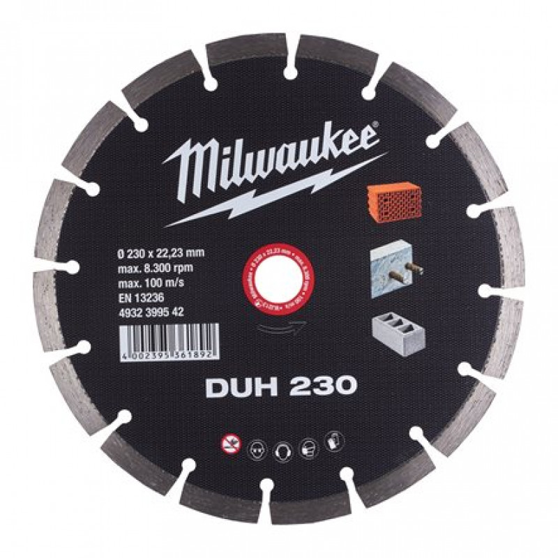 Milwaukee  Dimanta  disks cietiem materialiem DUH 230