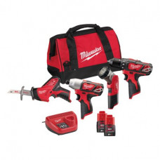 Milwaukee M12™ 12V 4-instrumentu komplekts BPP4A-202B