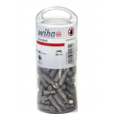 Wiha skrūvgrieža uzgaļi 90 gab.  Standard 25 mm Pozidriv PZ2, 1/4″