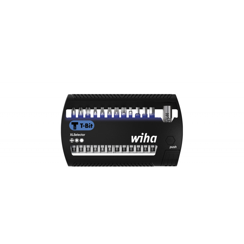 Wiha 14-daļīgs 50 mm XLSelector T-veida uzgaļu  Phillips, TORX®, hex komplekts, 1/4" 