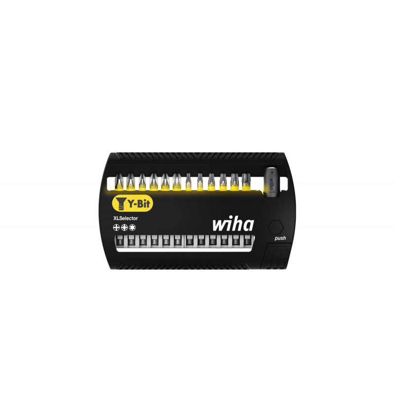 Wiha 14-daļīgs 50 mm XLSelector Y-veida uzgaļu Phillips, Pozidriv, TORX® komplekts, 1/4" 