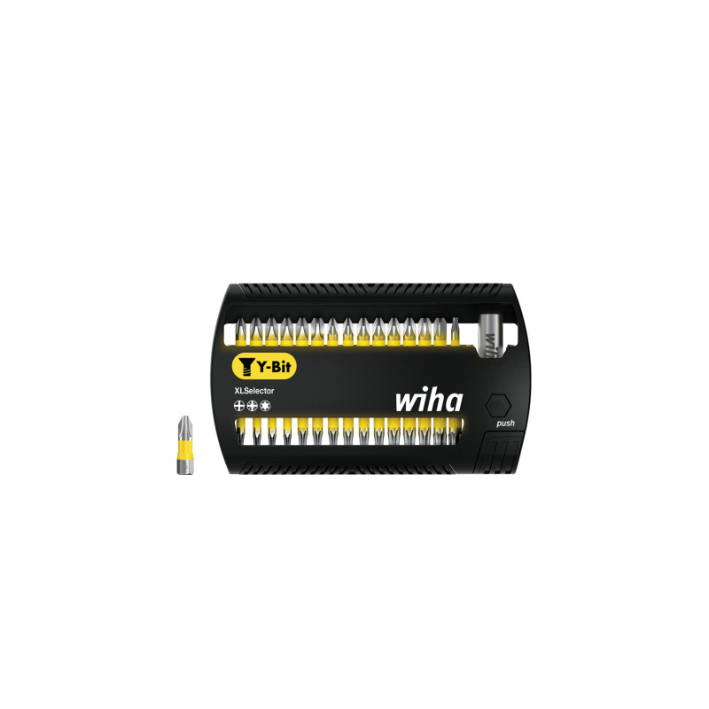 Wiha 32-daļīgs 25 mm XLSelector Y-veida uzgaļu  Phillips, TORX®, Pozidriv komplekts, 1/4" 