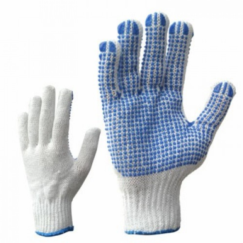 Adīti cimdi ar PVH punktējumu (vienpusēju) XL/10 izmērs