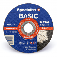 Abrazīvais griešanas disks metālam SPECIALIST BASIC 125X1,2X22