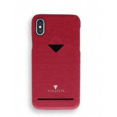 VixFox Card Slot Back Shell for Iphone XSMAX ruby red