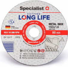 Specialist+ Disks metālam LongLife 150x1,6x22