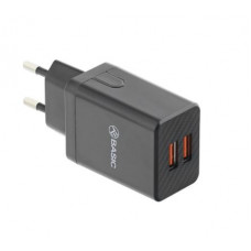 Tellur Basic Wall charger HC204 2xUSB, 2.4A, black