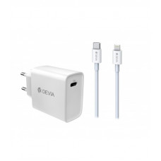 Devia Smart series PD quick charger suit (EU,18W) white