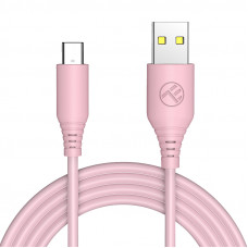 Tellur Silicone USB to Type-C Cable 3A 1m Pink