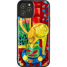 iKins case for Apple iPhone 12 Pro Max cat with red fish