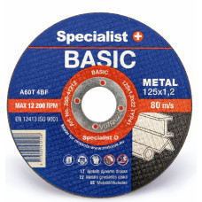 Specialist+ Metāla griešanas disks Specialist BASIC 125x1,2x22