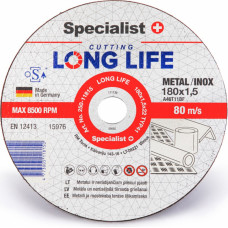 Specialist+ Disks metālam LongLife 180x1,5x22
