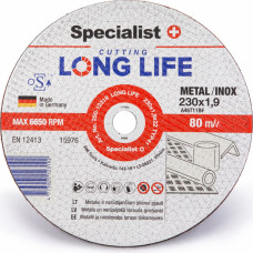 Specialist+ Disks metālam LongLife 230x1,9x22
