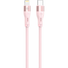 Tellur Silicone Type-C to Lightning Cable PD30W 1m Pink