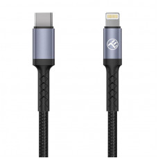 Tellur Data Cable Type-C To Lightning, 2A PD18W 1m Nylon Black