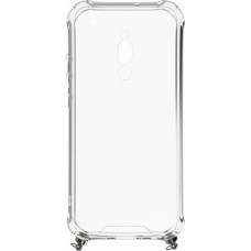 Xiaomi Redmi 8 Silicone TPU Transparent with Necklace Strap Silver