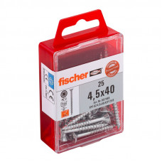 Fischer Koka skrūves FPF-SZ 5,0x60 A2 25 gab